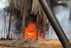 Sumur Minyak Ilegal Terbakar di Keluang, Polisi Selidiki Penyebab dan Bantah Keterlibatan Anggota