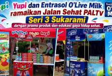 Yupi dan Entrasol O’Live Milk Turut Meriahkan Roadshow Akbar Jalan Sehat PALTV Seri Tiga
