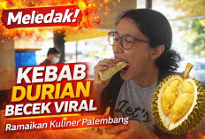 Meledak! Kebab Durian Becek Viral Ramaikan Kuliner Palembang