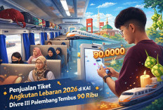 Penjualan Tiket Lebaran 2026 Tembus 90 Ribu, KAI Divre III Palembang Imbau Penumpang Patuhi Aturan Bagasi