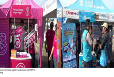 Iconnet dan Tri Palembang Meriahkan Roadshow Jalan Sehat PALTV di Kemuning