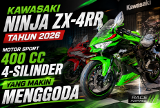 Kawasaki Ninja ZX-4RR Tahun 2026, Motor Sport 400 cc 4-Silinder yang Makin Menggoda