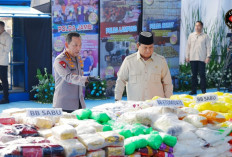 Prabowo Pimpin Pemusnahan 214,84 Ton Narkoba Senilai Rp 29,37 Triliun: Ini Perang Menyelamatkan Generasi Bangs