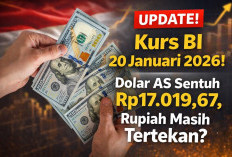 UPDATE Kurs BI 20 Januari 2026! Dolar AS Sentuh Rp17.019,67, Rupiah Masih Tertekan?