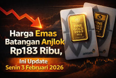 Harga Emas Batangan Anjlok Rp183 Ribu, Ini Update Senin 3 Februari 2026