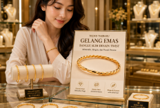 Gelang Emas Bangle Slim Desain Twist, Tren Perhiasan Modern yang Elegan dan Berkarakter