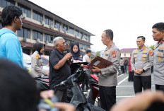 Polda Sumsel Kembalikan Ratusan Kendaraan Curian, Korban Mulai Terima Haknya