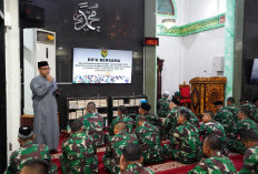 Prajurit Kodam II/Sriwijaya Doa bersama menyambut Tahun baru 2026 Dan untuk korban bencana alam  Sumatera 