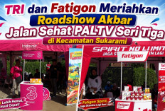 TRI dan Fatigon Meriahkan Roadshow Akbar Jalan Sehat PALTV Seri Tiga di Kecamatan Sukarami