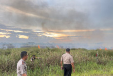 Polres Ogan Ilir Bersama Tim Gabungan Laksanakan Mitigasi Karhutla di Indralaya Utara