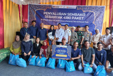 PT Bukit Asam Bagikan 4.180 Paket Sembako untuk Warga Ring Satu 