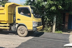 Kondisi Jalan Retak Sukawinatan sudah Diperbaiki