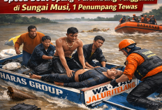 Speed Boat Upang–Palembang Tenggelam Usai Tabrak Kayu, Satu Penumpang Meninggal