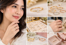 Cincin Emas Simple dengan Batu Permata Kecil, Murah Tapi Tetap Elegan