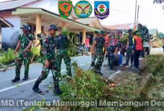 TMMD ke-127 Kodim 0432/Bangka Selatan Bangun Jalan hingga Sumur Bor di Desa Penutuk