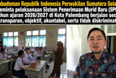 Ombudsman Sumsel Minta SPMB 2026 Berjalan Transparan dan Non-Diskriminatif