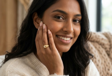 Tren Cincin Emas Simple Bertekstur Cukit Pasir untuk Tampilan Stylish
