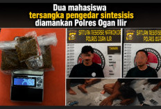 Dua Mahasiswa Ditangkap Edarkan Tembakau Sintesis di Ogan Ilir
