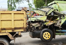 Kecelakaan Truk di Jalan Alamsyah Musi 2, Diduga Sopir Kelelahan