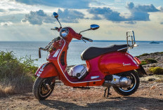 Vespa Warna Merah, Skuter Klasik dengan Tampilan Elegan dan Karakter yang Ikonik