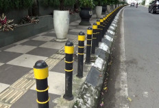 Antisipasi Pencurian, Bollard Jalan di Sumatera Selatan Akan Diganti Beton