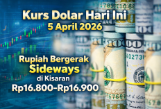Kurs Dolar Hari Ini 5 April 2026: Rupiah Bergerak Sideways di Kisaran Rp16.800–Rp 16.900