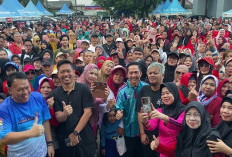 Antusias Tinggi Warnai Roadshow Akbar Jalan Sehat PALTV Seri III di Kecamatan Sukarami