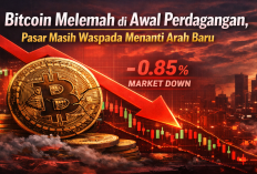 Bitcoin Melemah di Awal Perdagangan, Pasar Masih Waspada Menanti Arah Baru