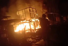 Diduga Korsleting Listrik, 1 Rumah di Desa Segayam Ogan Ilir Hangus Terbakar